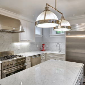 Carrara Marble Subway Tile Backsplash